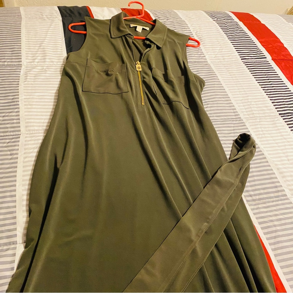 Michael Kors Olive Green Maxi Dress